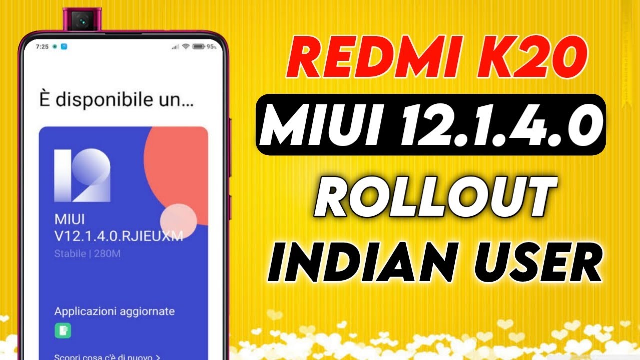 Redmi K20 Miui 12.1.4.0 Update Rollout India Stbale | Miui 12.1.4.0 ...