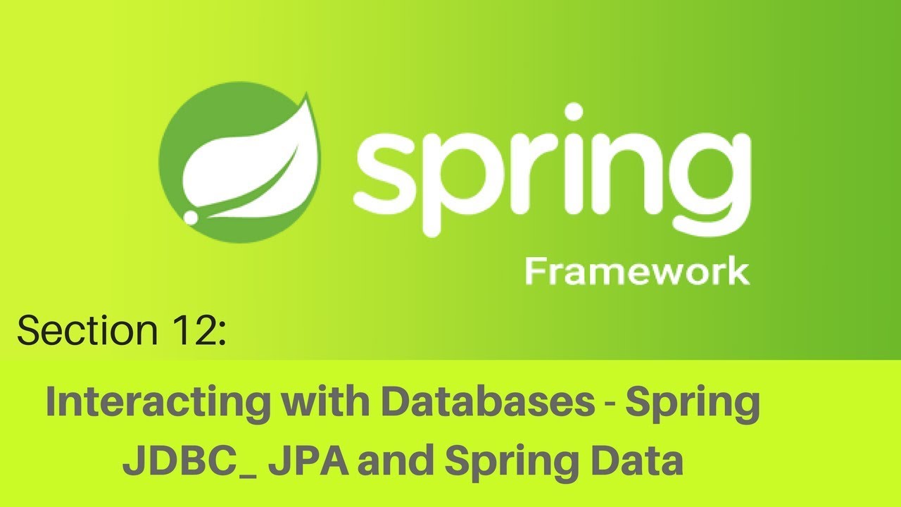 Spring Framework Tutorial (130 Step 19 Introduction To Spring Data JPA ...