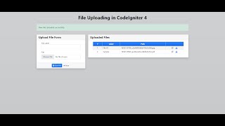 File Uploading in CodeIgniter 4 Tutorial Demo