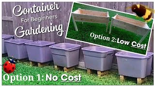 Container Gardening 2 Ways | How To Grow Food In Storage Totes & Yaheetech Raised Garden Bed Review