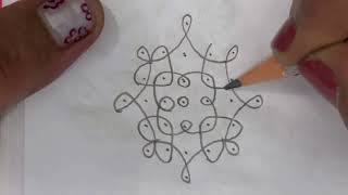 7rangoli designs for 7days // Small rangoli designs for daily use