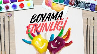 Boyama Etkinliği Üzerine Resim Çalışmaları 🎨✨