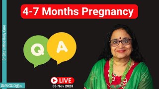 Pregnancy Care Tips & Doubts | Q & A  Live Session | 03-11-2023 | Dr Sita | Malayalam