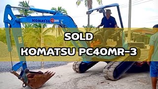 🚧#ฤกษ์ดีส่งมอบรถขุดเล็กรุ่นใหม่💥KOMATSU PC40MR-3💥 ตรวจเช็คทุกระบบพร้อมใช้งาน #มุ่งหน้าสุโขทัย 😄#jck