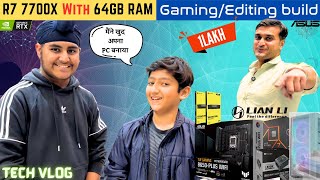 Editing and gaming pc in 1Lakh || Ryzen 7 7700X with 64GB ddr5 || Lowest price in india.