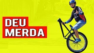 CAÍ EMPINANDO COM METADE DA BIKE E QUEBREI A GOPRO