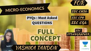 Unacademy Plus For Free: Economics For PYQs For |SSC CGL|SSC CHSL|SSC CPO Part-1