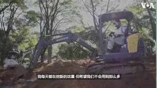 巴西为新冠逝者修建万人冢