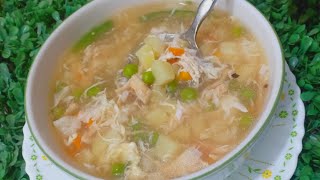 চিকেন ভেজিটেবল স্যুপ রেসিপি |Chicken vegetable Soup |How to Make Chicken Soup at Home |healthy nasta