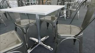 Gun Metal Tolix Chairs \u0026 Limewash Jem Tables