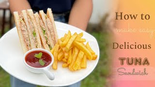 សាំងវិចត្រីធូណាងាយៗ Easy and Yummy Tuna Sandwich