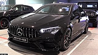 Mercedes CLA 45 S AMG 4Matic + NEW SOUND REVIEW Interior Exterior Infotainment