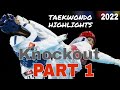 New 2022: Top 10 taekwondo knockout kicks | KO kick | Taekwondo highlights WTF part 1 | #taekwondo