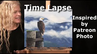 Learn How to Draw and Paint "BEAUTIFUL BALD EAGLE" with Acrylics- Fun Easy Art Tutorial-TIME LAPSE