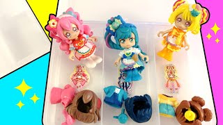 デリシャスパーティ♡プリキュア 100均ケースにおもちゃ収納♪プリコーデドールを２種類のケースに片付けてみた！