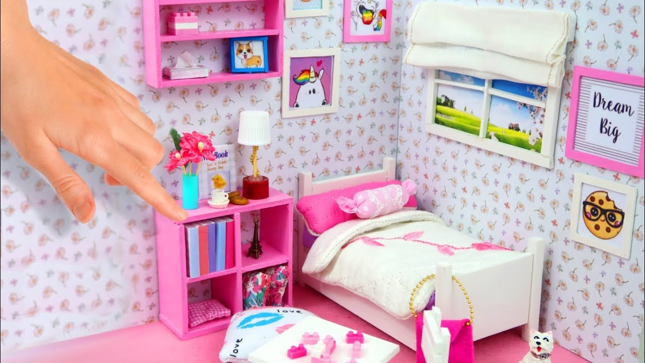 Diy Miniature Dollhouse Room Youtube