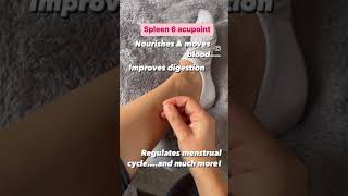 Acupuncture on Spleen 6 Sanyinjiao #shorts #spleen6 #acupuncture