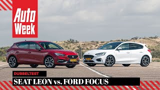 Seat Leon vs. Ford Focus - AutoWeek Dubbeltest - English subtitles