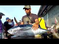 Amazing Skills ... !!! Abang Fadil Potong Ikan Tuna dengan Golok Baru Yang Tajam