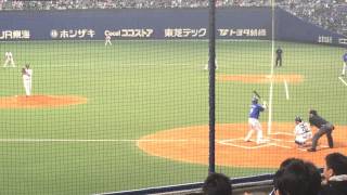 山崎 憲晴　2014年3月1日　オープン戦　中日×横浜DeNA