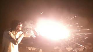 AMD 65 full brust and muzzle flash firing