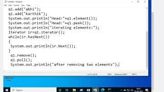 PriorityQueue class in java collection || java collection framework in telugu