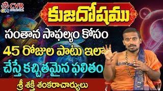 సంతాన సాఫల్యం కోసం 45 రోజుల | Sri Shakthi Shankara Charyulu | Kuja Dosham Remidies | Om CVR