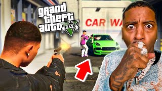 We Caught A Opp Lacking While Washing His Car... GTA 5 RP