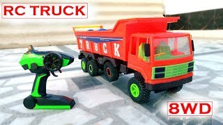 How To Make 1:16 Scale Rc Truck At Home | 8WD | Homemade | Rc Adventure |