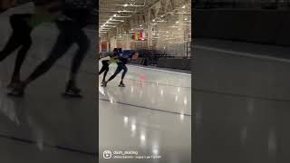 Speeding up to…slow…it…down #DASHSkating #Speedskating #Schaatsen #Turn #GoFast #SlowMotion #MKE