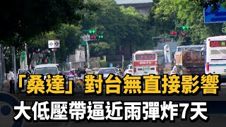 「桑達」對台無直接影響　大低壓帶逼近雨彈炸7天－民視新聞