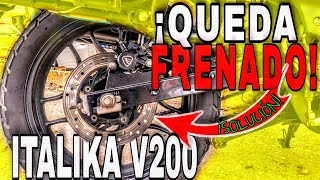 Cómo SOLUCIONAR el Disco de FRENO trasero PEGADO de la Moto V200 Adventure (Paso a Paso) ¡Solución!