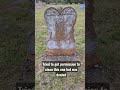 It would have cleaned up nice. #cemetery #headstone #grave #cleaning #dirty #denied #moveon