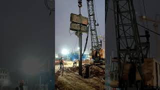 sheet pile using vibro