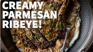 Creamy Parmesan Rib Eye