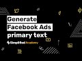 How to write effective primary text that converts on Facebook ads