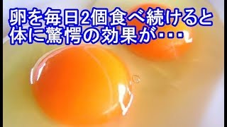 【衝撃】卵を毎日2個食べ続けると体に驚愕の効果が表れることが判明！知ってよかった健康雑学！