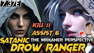 7.37E - Crazy Satanic Drow Ranger the Hard Carry - Dota 2 Pro Full Gameplay #satanic #drowranger