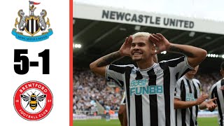 Newcastle Vs Brentford 5-1 All Goals & Extended Match Highlights English Premier League 2022HD
