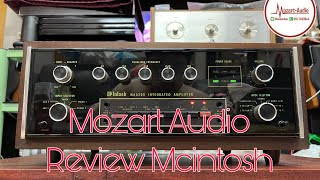 Mozart Audio review Mcintosh ma6200 แนวเสียง การต่อสาย การตรวจเชค