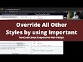 Override All Other Styles by using Important (Basic CSS) freeCodeCamp tutorial