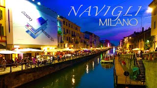 NAVIGLIO MILAN ITALY/4K/