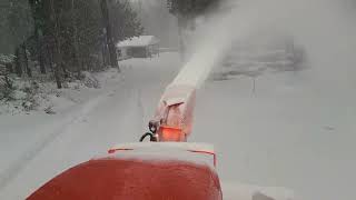 Kubota LX2610 and LX2963 Snow Blower Battling Winter Storm Izzy