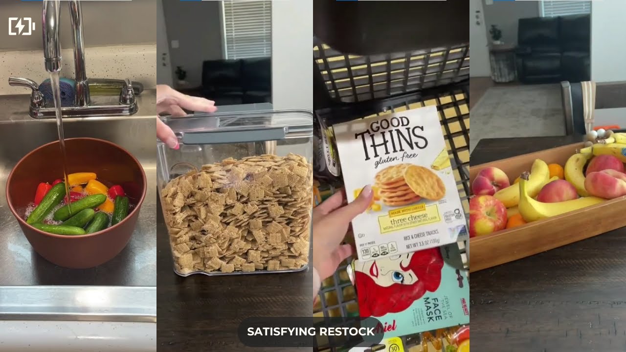 Kitchen Restock Restocking And Organization Satisfying Restock