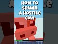 How to Spawn a HOSTILE Cow in Bloxd.io #bloxd #minecraft #gaming
