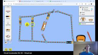 Series and parallel circuit concept using a PhET simulation