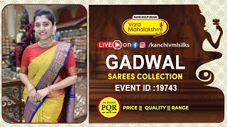 Gadwal Sarees  | WhatsApp Number 89 0001 0002 | Kancheepuram Varamahalakshmi Silks Sarees LIVE