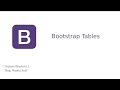 6 - Bootstrap 4 tables | Bootstrap 4 Tutorial
