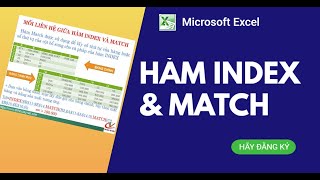 Hướng dẫn kết hợp hàm INDEX và hàm MATCH trong excel - Tin Học Tây Việt