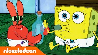 SpongeBob | Goo Goo Gas dalam 5 MENIT!  | Nickelodeon Bahasa